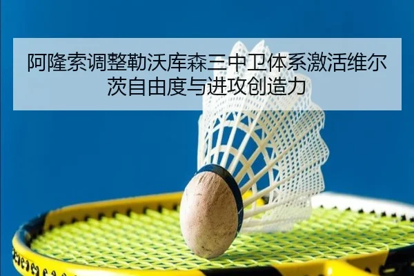 阿隆索调整勒沃库森三中卫体系激活维尔茨自由度与进攻创造力